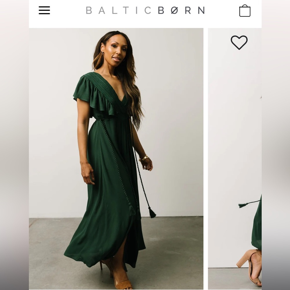 Baltic Born Maxi Dress Emerald Green